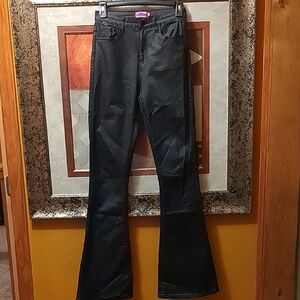 Edikted Chic Black Wide Leg Flare Jeans